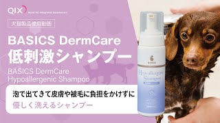 BASICS DermCare 低刺激シャンプー 使用動画【株式会社QIX】 [upl. by Lalib682]