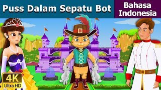 Puss Dalam Sepatu Bot  Puss In Boots in Indonesian  IndonesianFairyTales [upl. by Reinald]