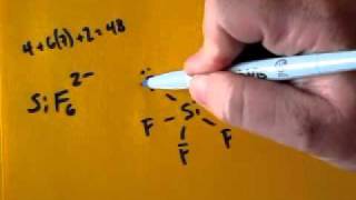Lewis Dot Structure of SiF6 2 Silicon HexaFluoriode Ion [upl. by Wasson860]