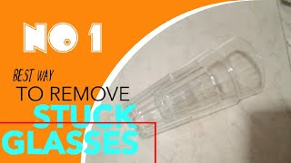 How to separate two glasses that are stuck 🎯💡💯 [upl. by Gruchot]