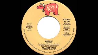 1978 HITS ARCHIVE Grease  Frankie Valli a 1 recordstereo 45 [upl. by Gerrilee]