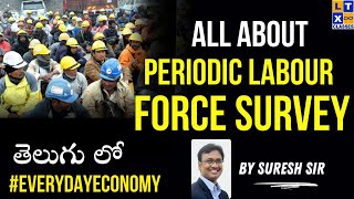 All About Periodic Labour Force Survey  Explained in Telugu by Suresh Sir  UPSC  IAS [upl. by Pitts]