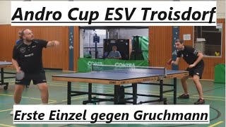 Andro Cup beim ESV Troisdorf  1Einzel TRothkopf1529TTR  DGruchmann1179TTR [upl. by Leizahaj]