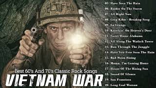 Top 100 Vietnam War Songs  Best Rock Song Vietnam War Music  Best Classic Rock Of 60s 70s [upl. by Dianthe]