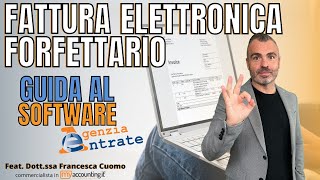 La Fattura Elettronica Nel Regime Forfettario  Guida Alla Compilazione Software Agenzia Entrate [upl. by Nit]