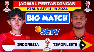 JADWAL PERTANDINGAN KE 3 INDONESIA VS TIMOR LESTE PIALA ASEAN U19 2024 [upl. by Eon393]