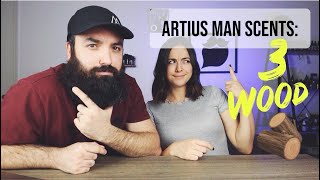 Artius Mans 3 Wood Beard Oil Scent Breakdown with Emily [upl. by Cestar319]