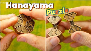 Easiest Metal Puzzle Hanayama Huzzle Solution 2024 [upl. by Yremrej]