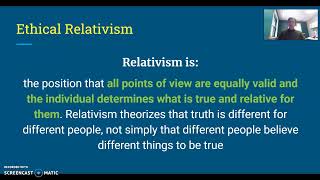 Ethical Absolutism amp Relativism [upl. by Irtemed238]