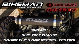 Polaris Ranger 1000 quotBig Moquot Exhaust Sound Clip  Bikeman Performance [upl. by Purity]