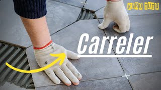 POSER DU CARRELAGE SUR DU CARRELAGE FACILEMENT [upl. by Gone]