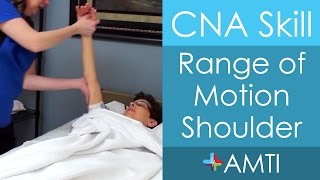 CNA Skill Range of Motion Shoulder [upl. by Hijoung912]