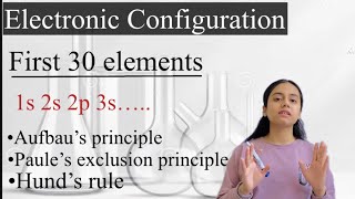 Electronic Configuration for first 30 elements  Chemistry [upl. by Fitzhugh51]