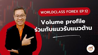 Forex สอน เทรด  849  Volume profile ร่วมกับแนวรับแนวต้านWorldclass Forex Series Ep12 [upl. by Sihtam]