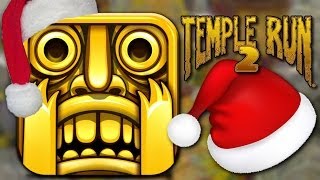 Temple Run 2  SANTA HAT CHARACTERS iPhone Gameplay Video [upl. by Arihsay]