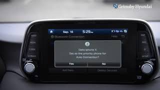 How to Sync your Phone to your Hyundai using Bluetooth at Grimsby Hyundai [upl. by Iny]