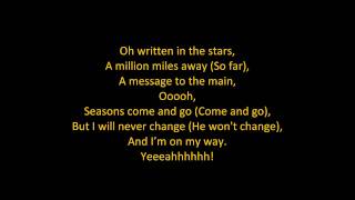 Tinie Tempah  Written In The Stars feat Eric Turner ON SCREEN LYRICS [upl. by Morlee927]