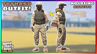 Easy Tan Joggers Hoodie Tryhard Glitched Outfit No Transfer GTA Online [upl. by Nolte]