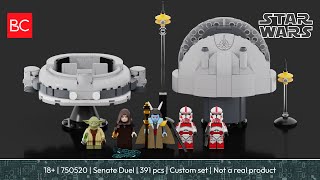 LEGO Star Wars 750520  Senate Duel Custom Set  360° View [upl. by Blondie]