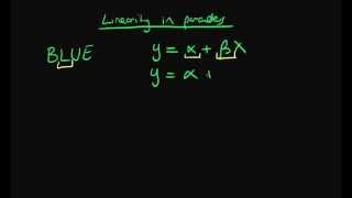 Linearity in parameters  GaussMarkov [upl. by Aelegna756]