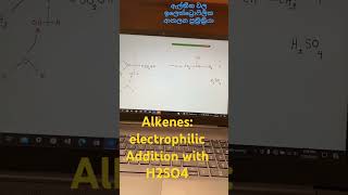 Alkenes electrophilic Addition with H2SO4 alevel chemistry india ඇල්කීන electrophilicchemical [upl. by Aiceila]