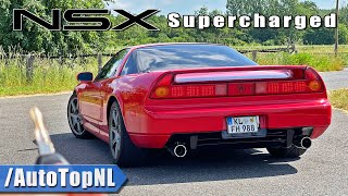 HONDA ACURA NSX SUPERCHARGED REVIEW on AUTOBAHN NO SPEED LIMIT by AutoTopNL [upl. by Ximena]