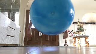 Blue bouncy hoppity hop ball with different boing sfx [upl. by Airasor599]