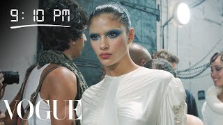 How Moroccan Model Rania Benchegra Gets Runway Ready  Diary of a Model  Vogue [upl. by Ennagroeg]