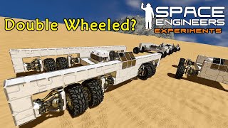 Space Engineers Experiments Double Wheeled Rover [upl. by Enigroeg]