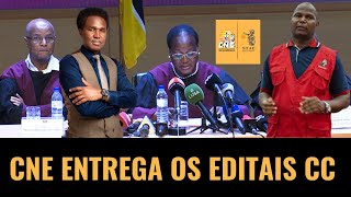 ÚLTIMA HORA🚨 CNE entrega quotEDITAIS das Eleições ao Conselho Constitucional mas Venâncio Mondlane [upl. by Riancho]