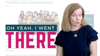 Homeschool Methods  What I really think about them [upl. by Gannes896]