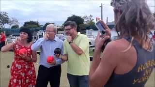 RUDD vs ROBBO  Barefoot Lawn Bowls  plus question time [upl. by Atima]