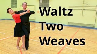 Waltz  Weave from Promenade Position and Weave in Waltz time  Dance Routine [upl. by Namia626]