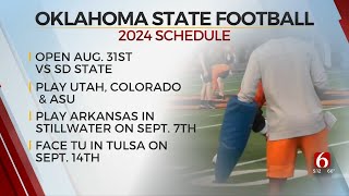 2024 Oklahoma State Football Schedule Announced [upl. by Ahsitneuq126]