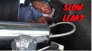 AIR TANK SLOW LEAK  HOW DOES AIR SUSPENSION WORK [upl. by Eira]