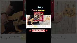 THESE DREAMS  HEART  FRANKS BASS COVERS shorts [upl. by Hedelman202]