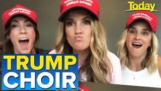 Deplorable Choir make headlines for Trump fan song  Today Show Australia [upl. by Dagna490]