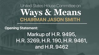 Chairman Smith Opening Statement Markup of HR 9495 HR 3269 HR 190 HR 9461 and HR 9462 [upl. by Lacefield]