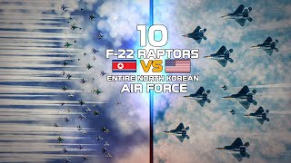 F22 Raptor  Capability Of A Raptor WALL Vs The Entire North Korean Air Force  DCS [upl. by Parry502]