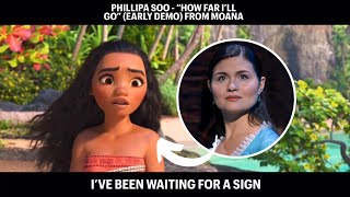 Phillipa Soo singing early demo of “How Far I’ll Go” from Disney’s Moana  LinManuel Miranda [upl. by Enelrae809]