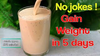 HOW TO GAIN WEIGHT FAST FOR SKINNY GIRLS and GUYS  gain weight in just 5 days  healthy weight gain [upl. by Alic]