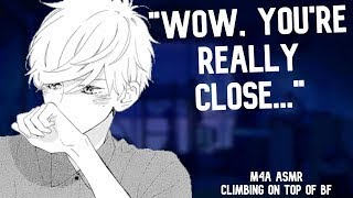 ASMR Climbing On Top of Your Sub Boyfriend Kisses Boyfriend ASMR M4A M4M M4F [upl. by Epolenep]