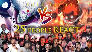 🔥 GUY VS MADARA 🔥25 People React FULL FIGHT ✅ Shippuden 418421 ナルト 疾風伝 海外の反応 [upl. by Jensen]