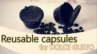 Reusable capsules for Dolce Gusto  Kapsułki wielokrotnego użytku [upl. by Netsua273]