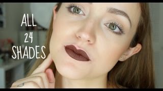 Colourpop Ultra Matte Liquid Lipsticks  LIP SWATCHES amp Mini Review [upl. by Downall]