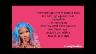 Nicki Minaj ft Cassie  The Boys Lyrics [upl. by Brande370]