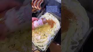 Cajun Sausage amp Cabbage Alfredo🔥🔥🔥 youtubeshorts [upl. by Acissey34]