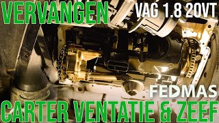 Carter ventilatie amp zeef vervangen én meer  VAG VW GOLF 18 20vt  FEDMAS [upl. by Legnaleugim798]