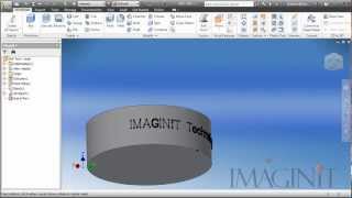 Project 2D Geometry to Curved Surface Using Autodesk Inventorwmv [upl. by Ahsit666]