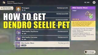 How To Get Dendro Seelie Pet and Equip  Genshin Impact [upl. by Willyt]